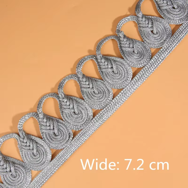 Accessoires de Dentelle pour Bricolage Manteau, Décoration de Poche, Matériel de Couture, Sangle de 
