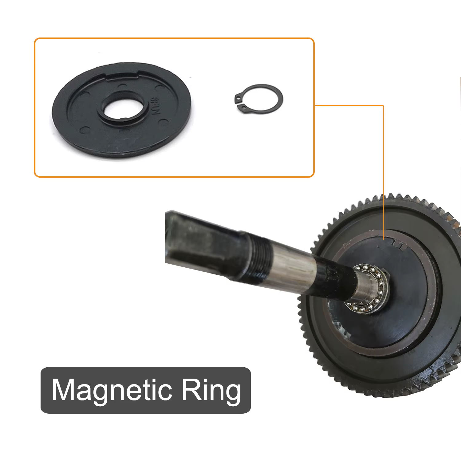 BAFANG – pièces de réparation de moteur monté au milieu, roue dentée en Nylon, capteur assisté par p