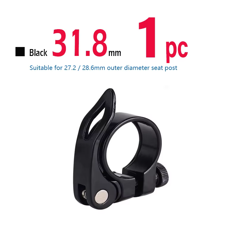 Pince de tige de selle de vélo en alliage d'aluminium à dégagement rapide, verrouillage de selle pou