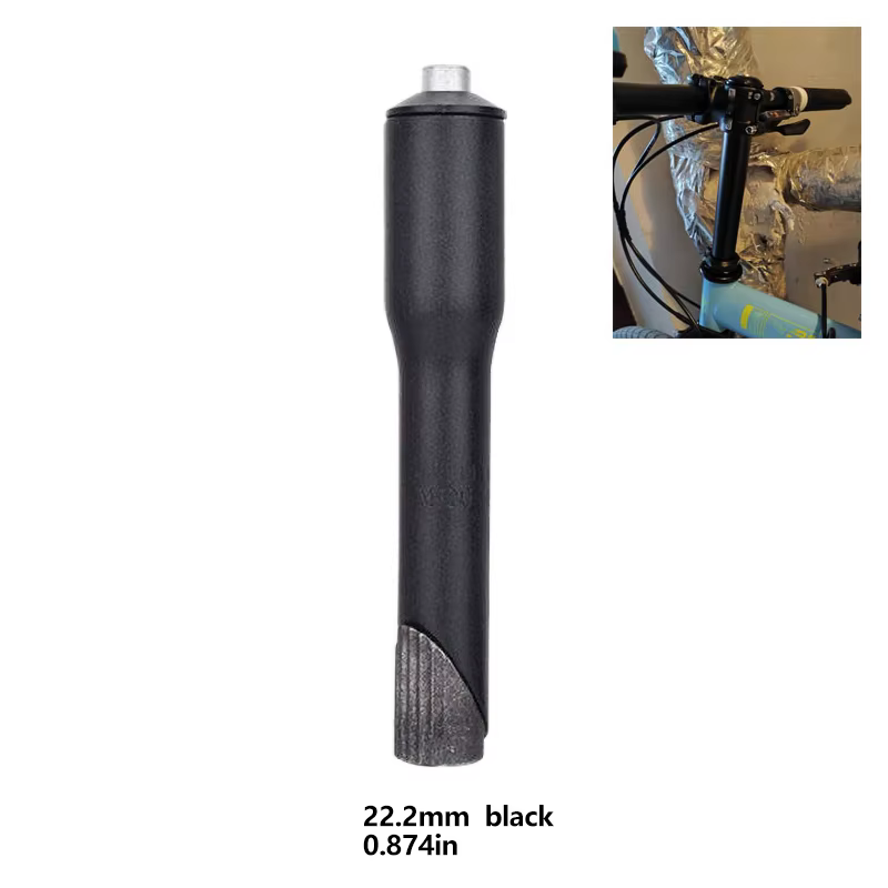 Prolongateur de tige de fourche de vélo 22,2 mm en alliage d'aluminium, adaptateur de rehausseur de 