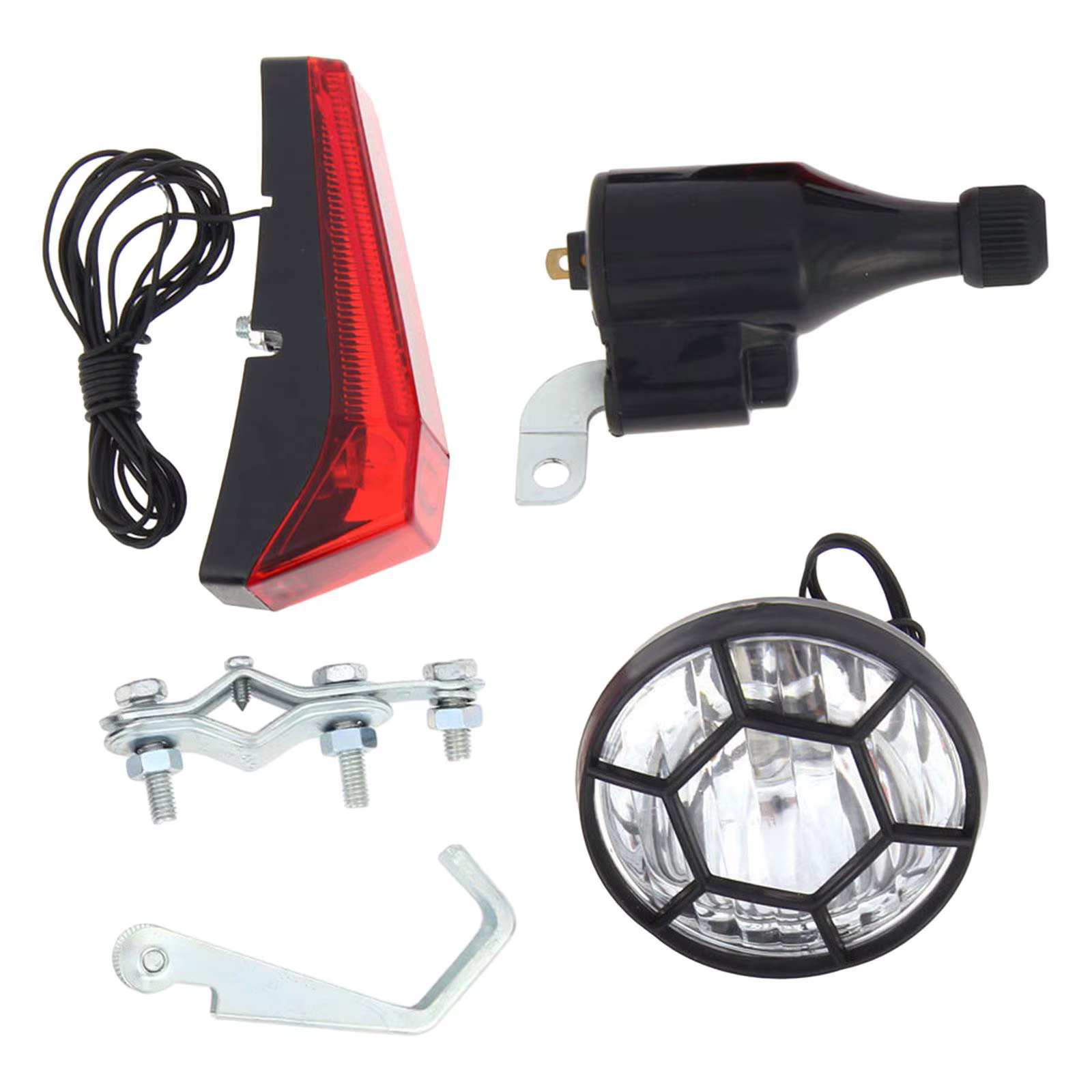 Ensemble d'éclairage de vélo Dynamo, pièces de rechange, écologique, sûr, universel, facile à instal