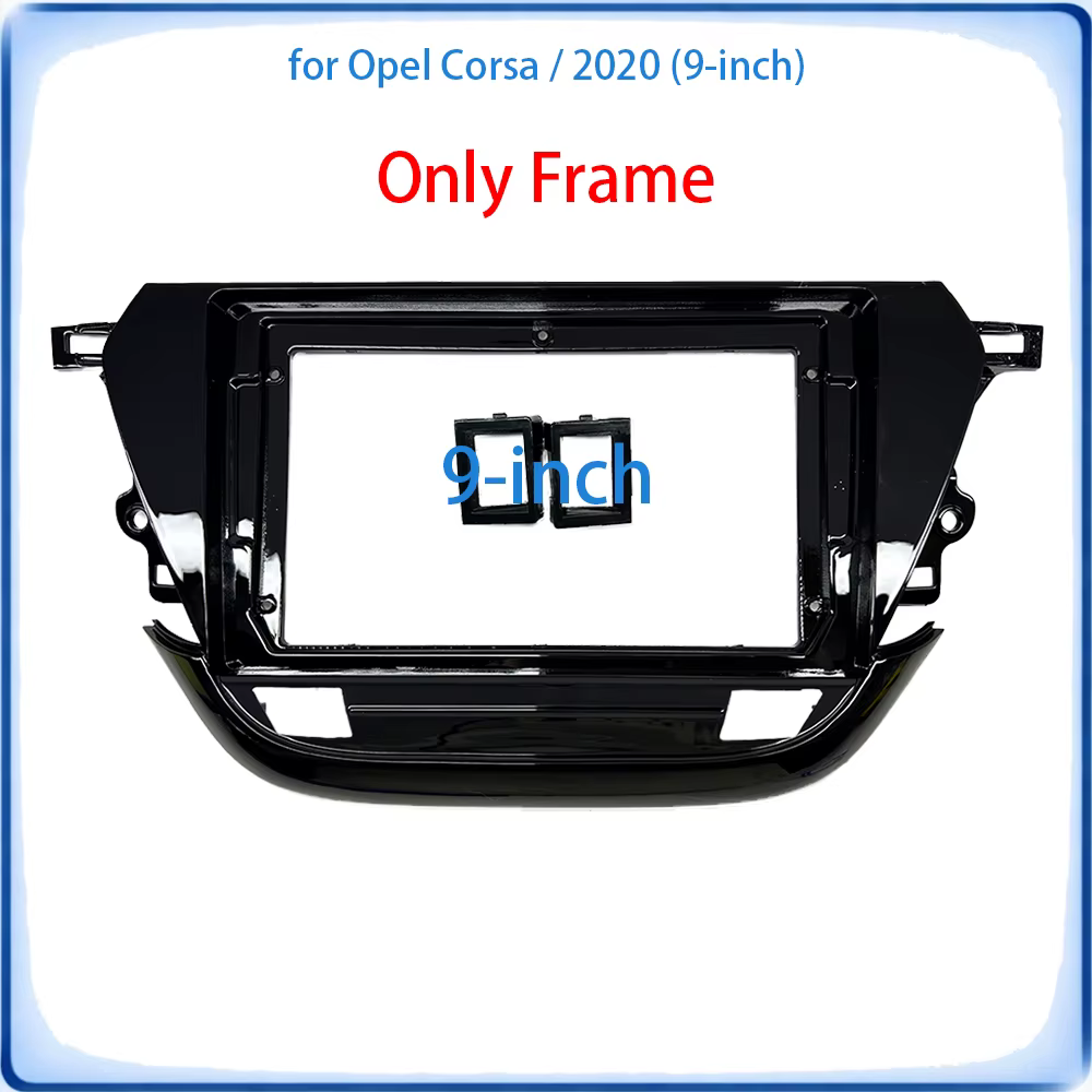 Cadre de façade d'autoradio pour Opel Corsa 2020, Kit de garniture 9 pouces, accessoires de voiture 