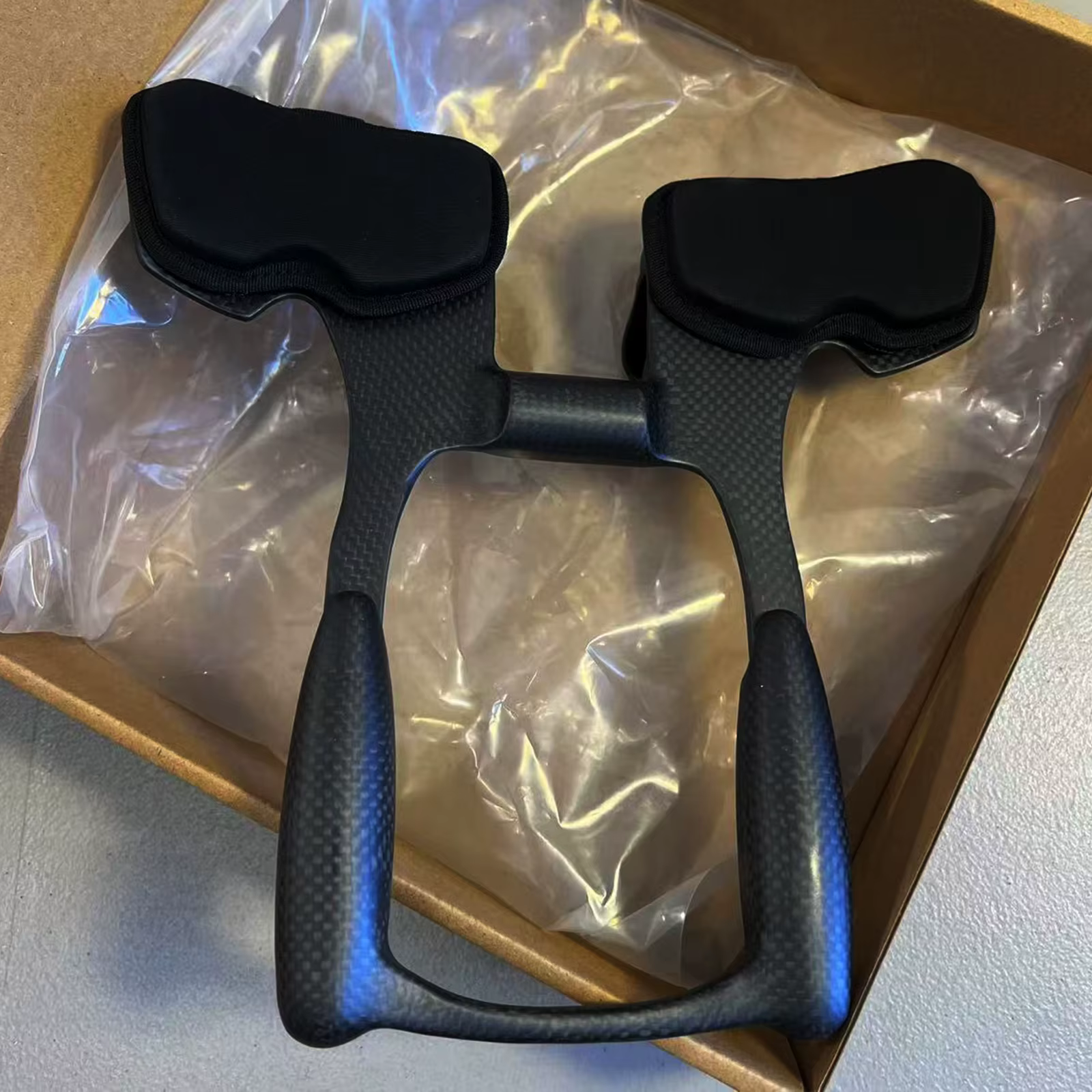 RXL SL-Guidon Aero TT Brcorporelle en Carbone pour Vélo de Route, Barre de Bras Réglable de 31.8mm, 