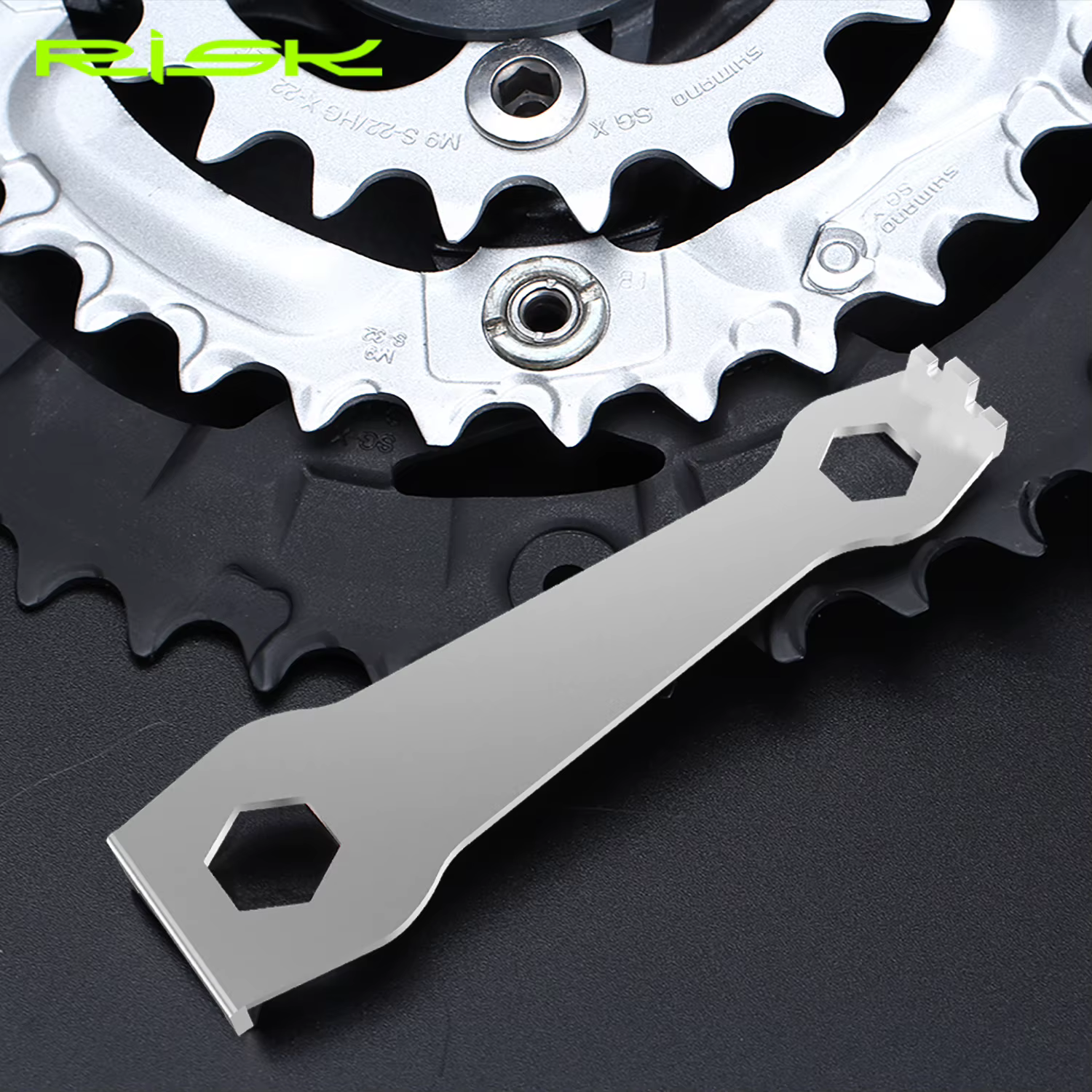 Risque vélo chaîne anneau boulons clé chaîne roue plateau installer clé pédalier boulon fixe réparat