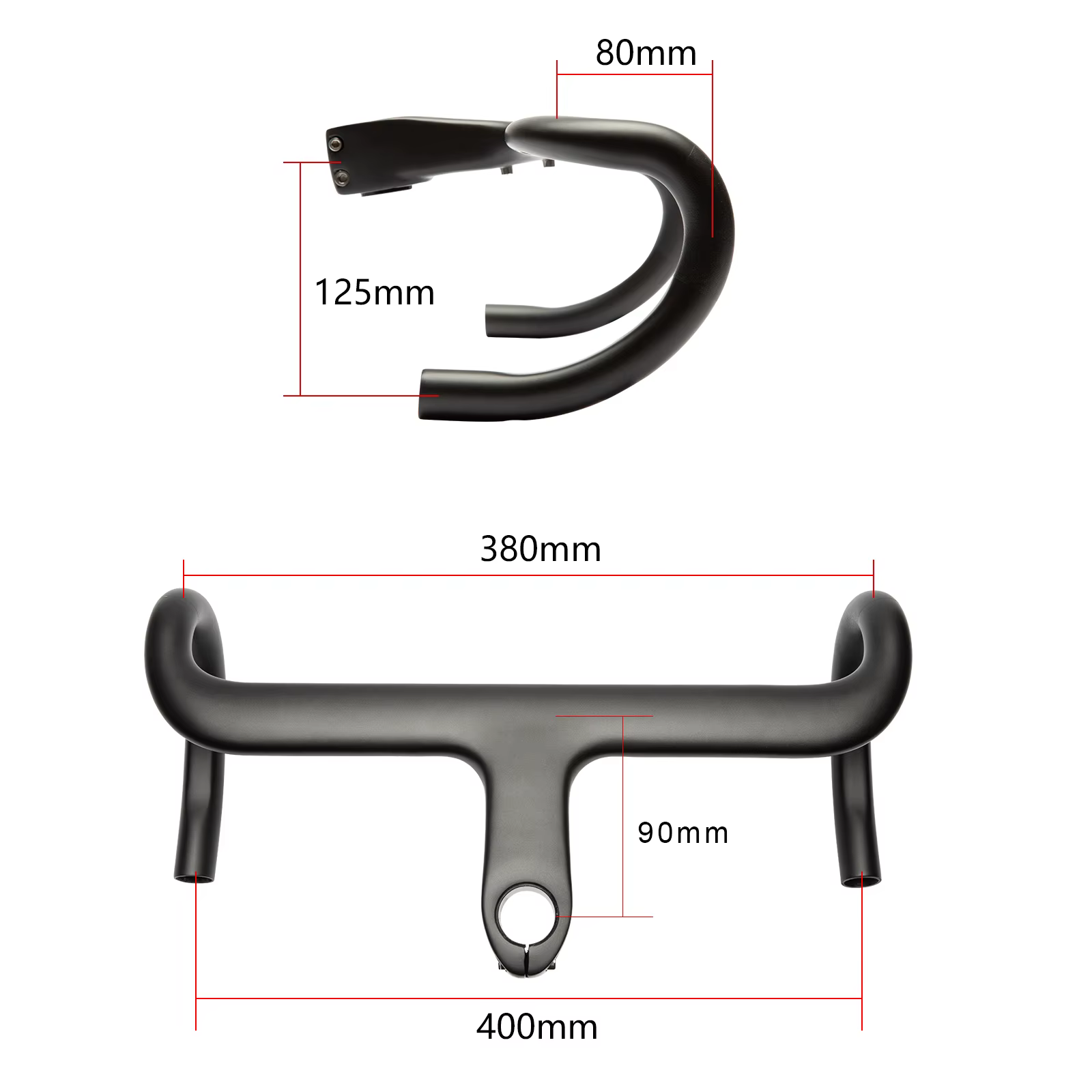 Pas d'étiquette intégré guidon vélo route soutien OD2 28.6/31.8mm cintre vélo de route en carbone r