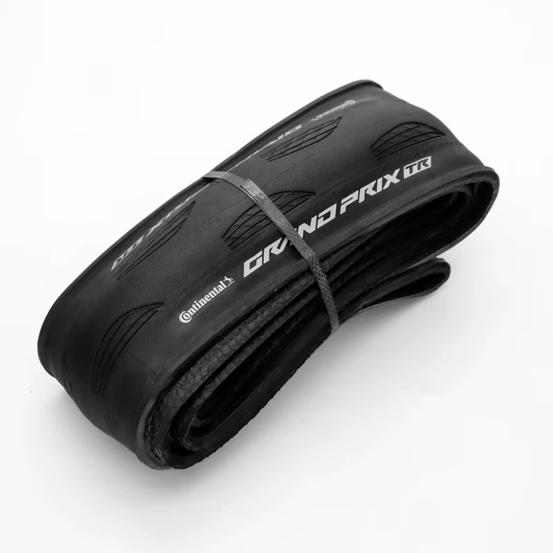 Pneu de vélo de route Continental Grand Prix TR 700x28C Tubeless Ready Anti-crevaison, composé Black