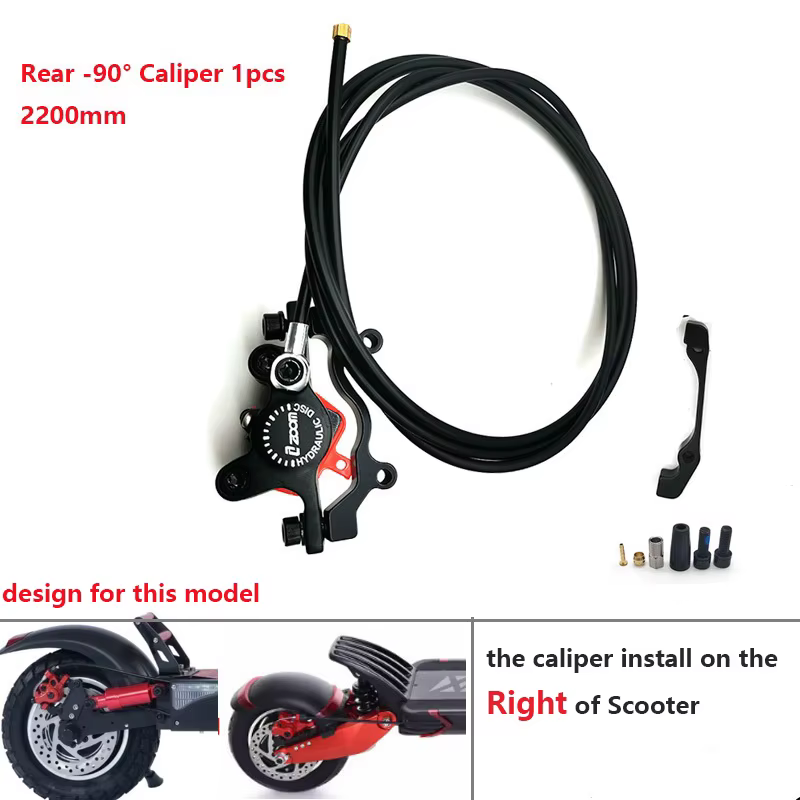 Zoom vélo Scooter électrique mise hors tension contrôle huile hydraulique étrier de frein à disque 2