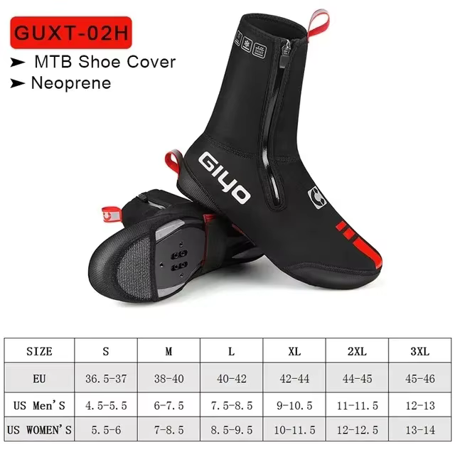 GIYO couvre-chaussures de cyclisme hiver bottes de cyclisme néoprène thermique imperméable couvre-ch