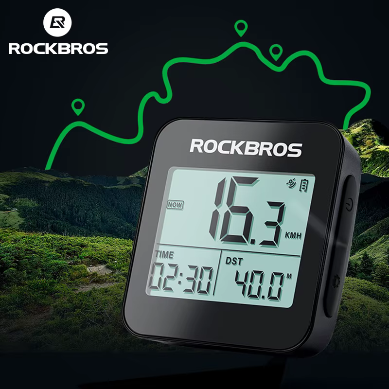 ROCKBROS-Ordinateur de vélo GPS, compteur de vitesse, vélo de route, VTT, IPX6, étanche, sans fil, c