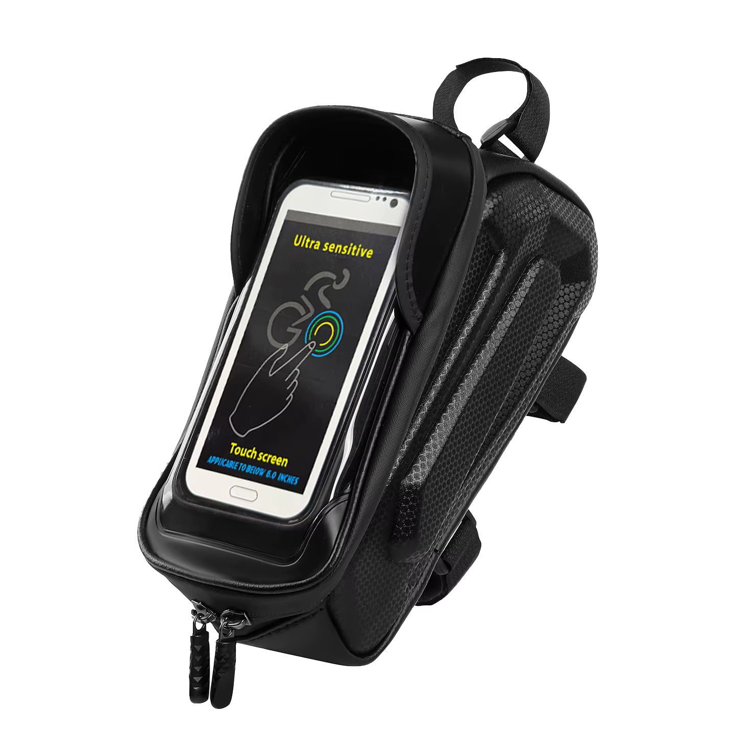 Sacoche de cadre de vélo pour tube supérieur, sacoche de tube avant de vélo avec écran tactile pour 