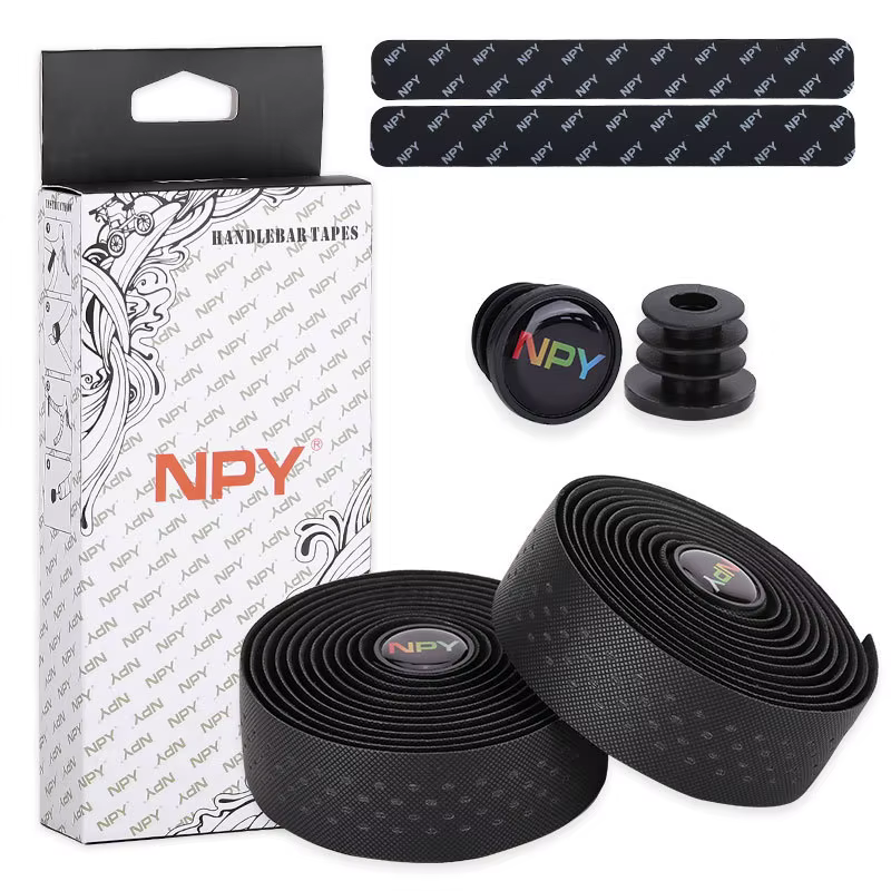 Bande de guidon en PU respirant pour vélo de route, anti-vibration, amortissement, ceinture, accesso