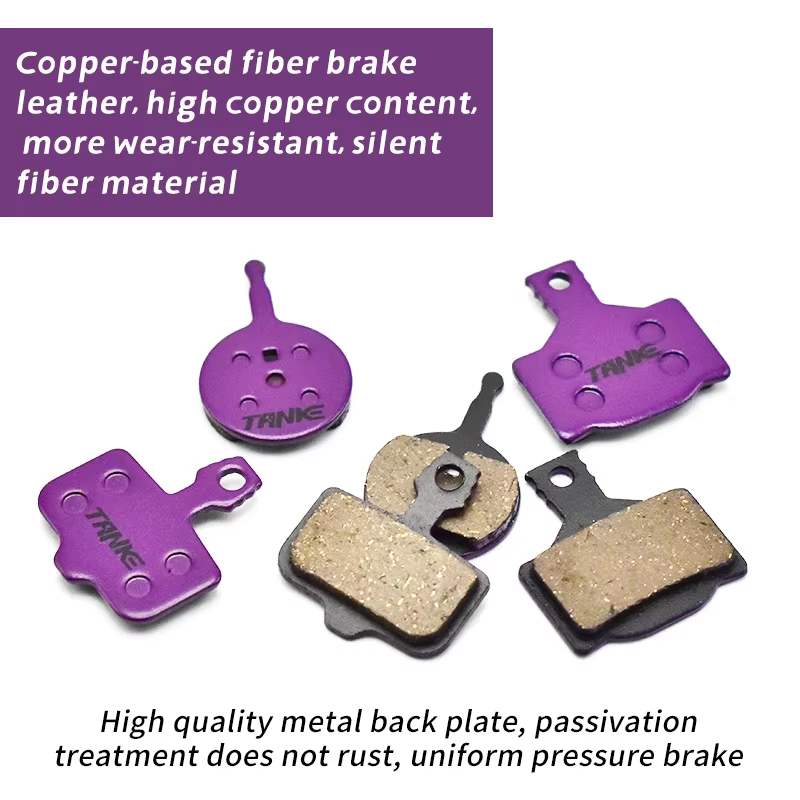TANKE – plaquettes de frein semi-métal pour vtt, silencieuses, pour frein à disque de vélo M8020 M61