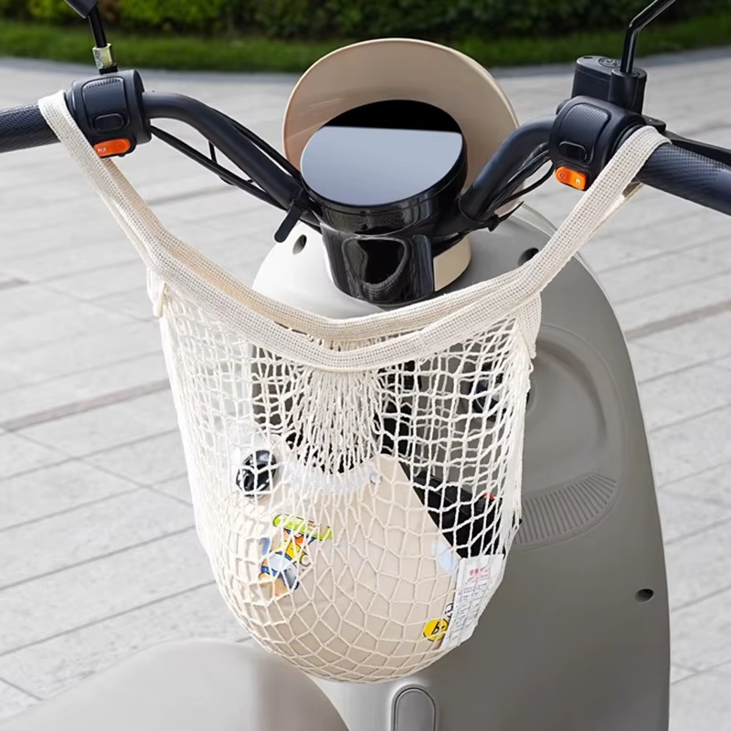 Sac de vélo, filet à bagages pour casques de vélo électrique, pochette en maille pour bagages suspen