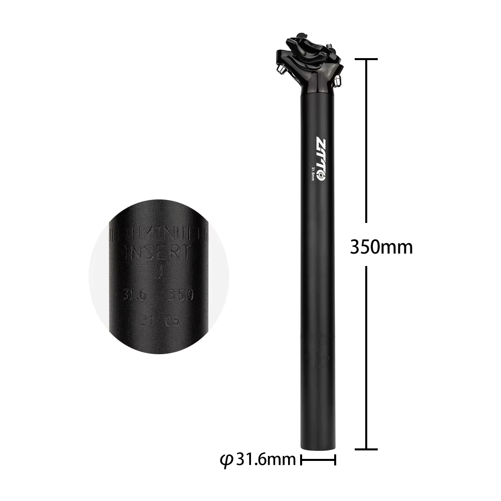 ZTTO tige de selle de vélo tête décalée tige de selle super légère en alliage d'aluminium vtt vélo d