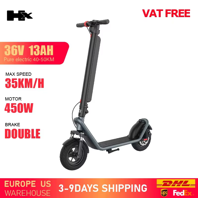 HUANCI X11 Scooter électrique 13AH 450W pliable e scooter 10 pouces E scooter pour adultes puissant 