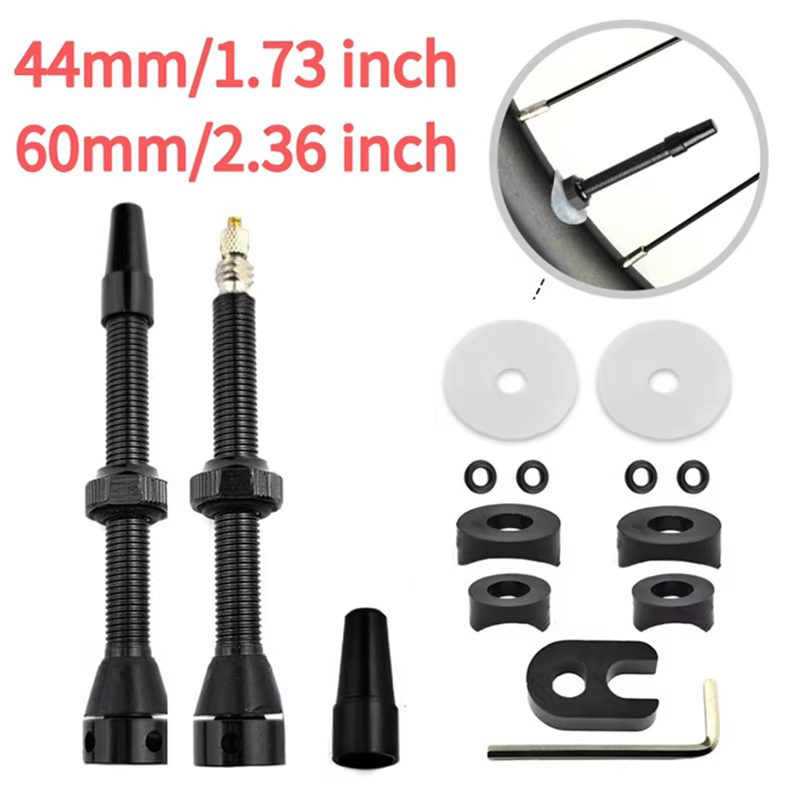 Valve d'air Tubeless, vtt pour vélo de route de montagne, ensemble de valves de jante Tubeless, pièc