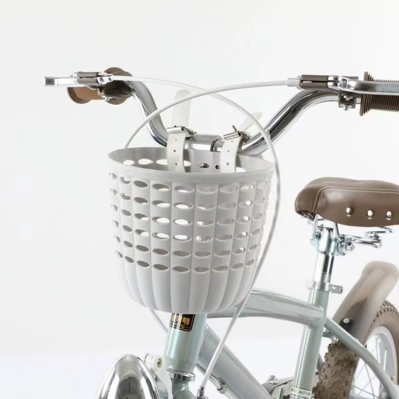 Panier de vélo pour enfants, panier de rangement durable avec sangles réglables en PU, panier de gui