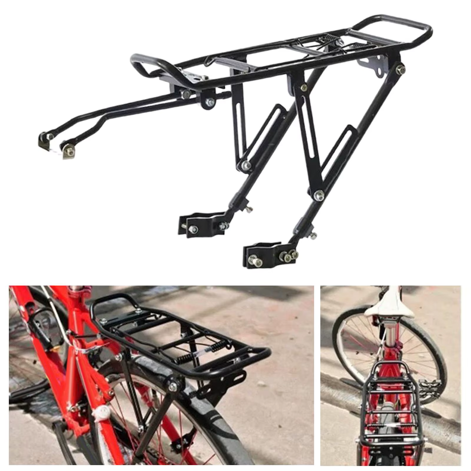 Porte-bagages arrière en alliage pour vélo de route et VTT, étagère de siège arrière pour bicyclette