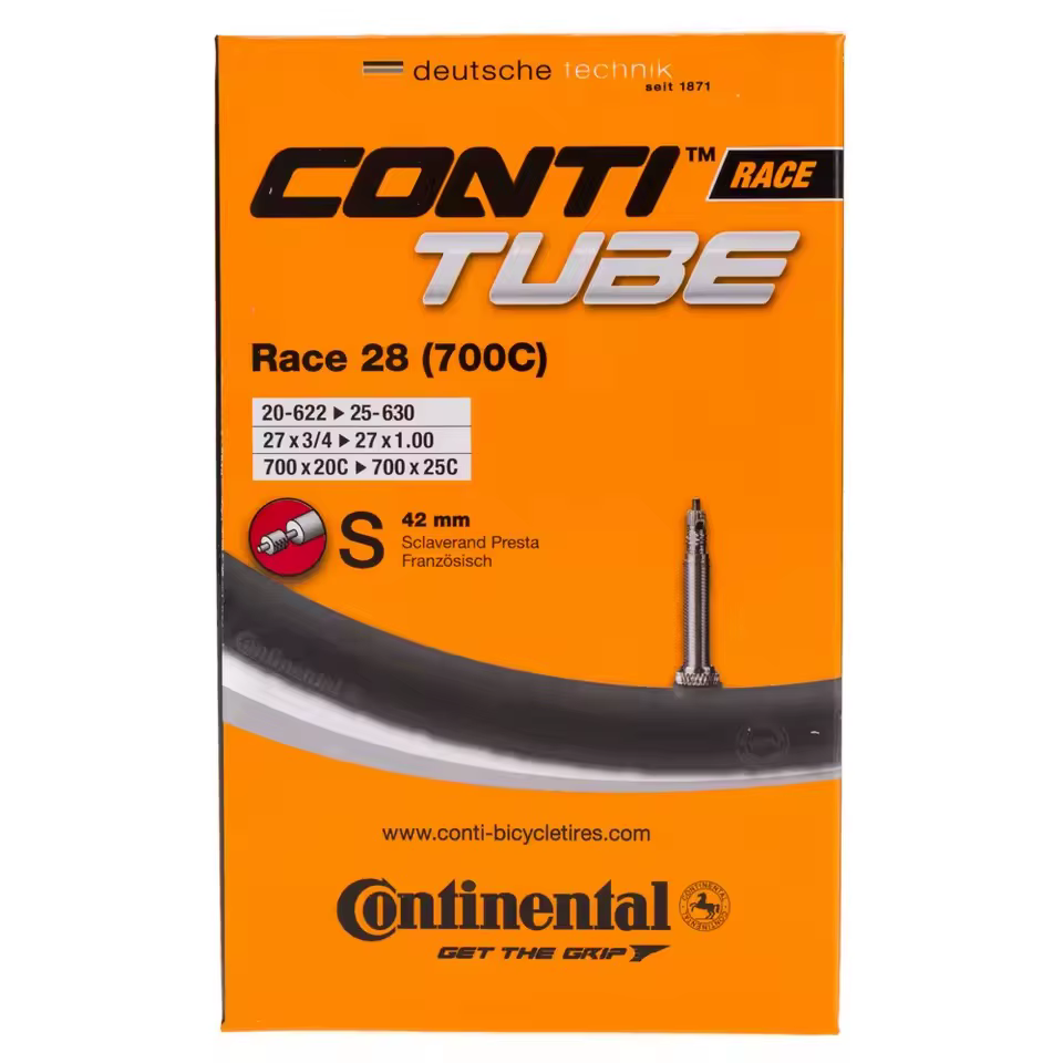 Chambre à air de vélo de route Continental CONTI RACE 700C 700 × 23C 700 × 25C 700x28C 700x32C 42mm/