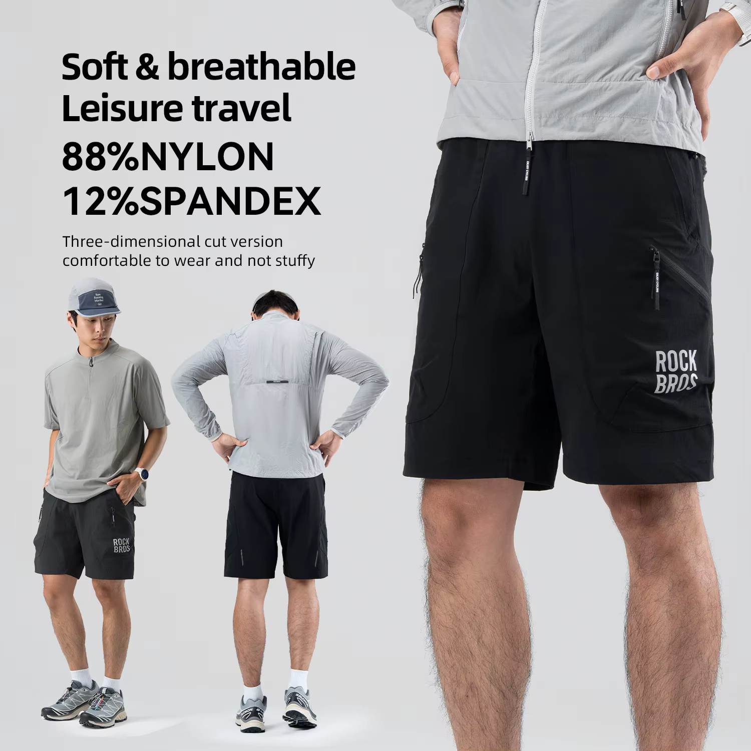 ROCKBROS – short de cyclisme d'été, respirant, pour vtt, Sport sur route, réfléchissant, confortable