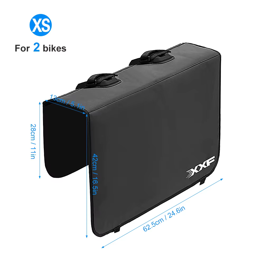 Coussin de protection de hayon de vélo de montagne avec sangle en fibre, accessoires de vélo de cami