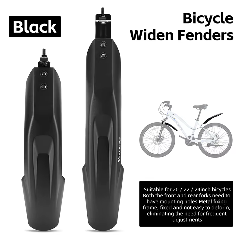 WEST BIKING Garde-boue de vélo durables, anti-salissures, imperméables, faciles à nettoyer, anti-écl