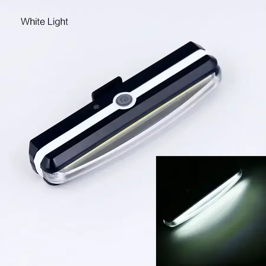 Feu arrière de vélo à reflets COB LED, étanche, Rechargeable par USB, pour cyclisme en montagne, piè