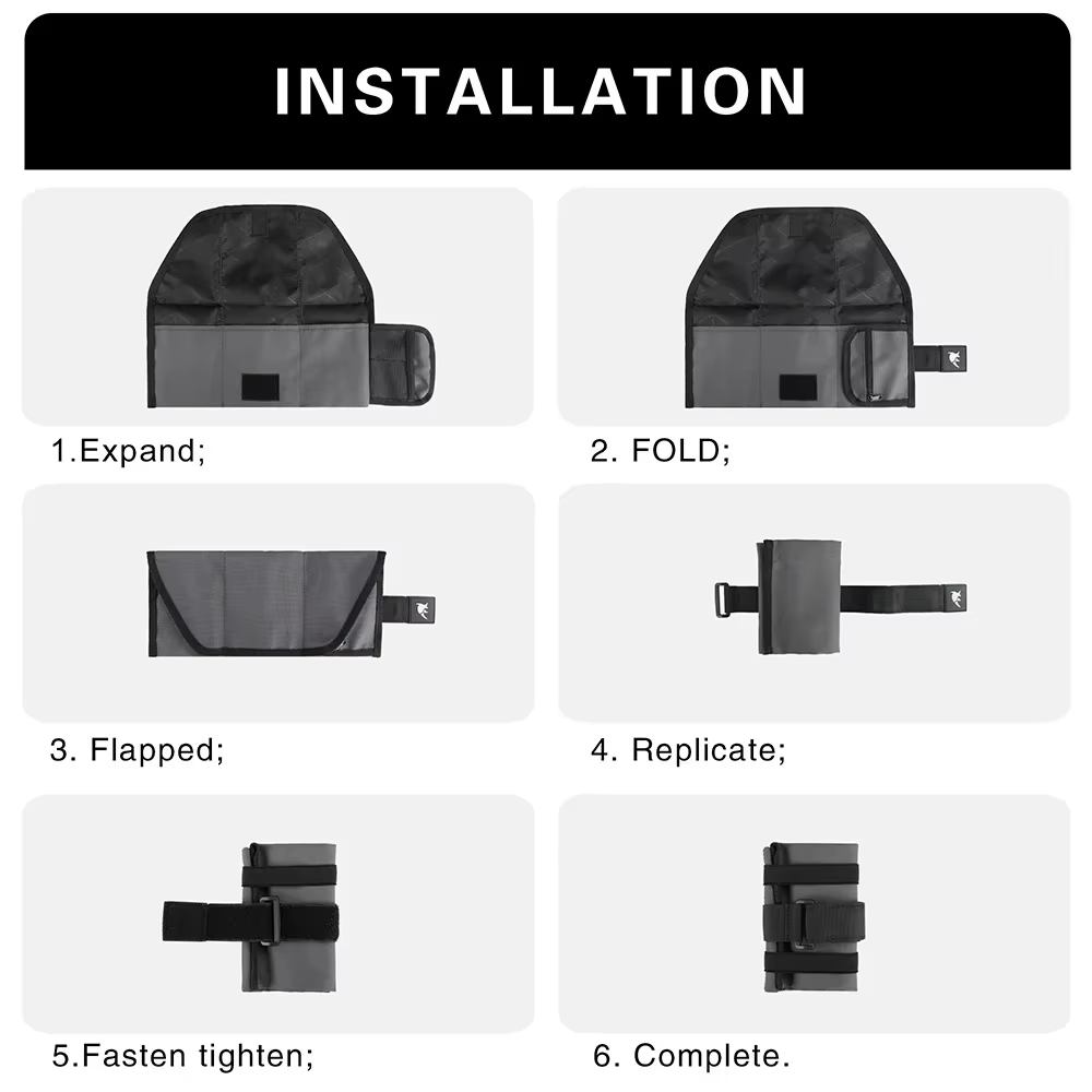 Rhinowalk vtt outils de réparation de vélo stockage sac de vélo haut avant Tube cadre sac Burrito Pa