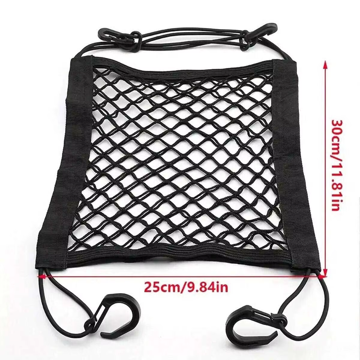 Filet de chargement élastique universel tout-en-un pour moto/scooter avec fixation pour casque, adap