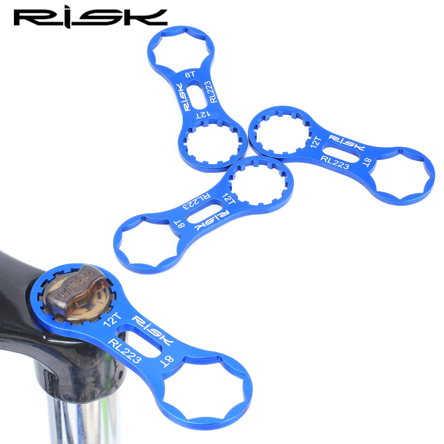 Risque vtt vélo Suntour fourche avant amortisseur outil de réparation vélo 8T 12T clé pour Suntour X
