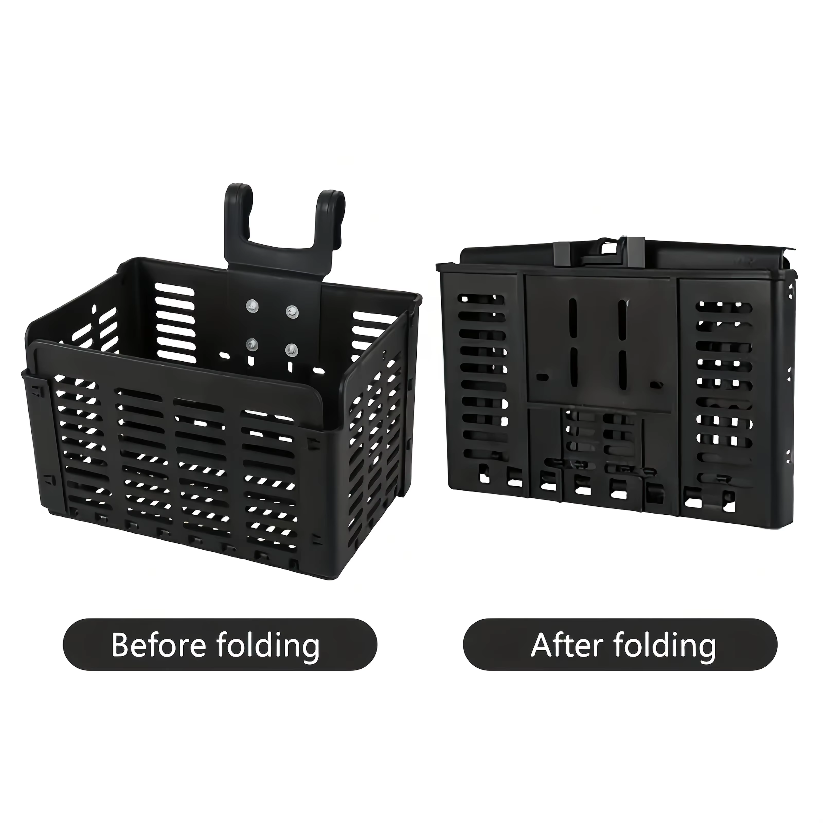 Panier de vélo pliable TOSUOD, support de rangement avant portable pour guidon, grande capacité, acc