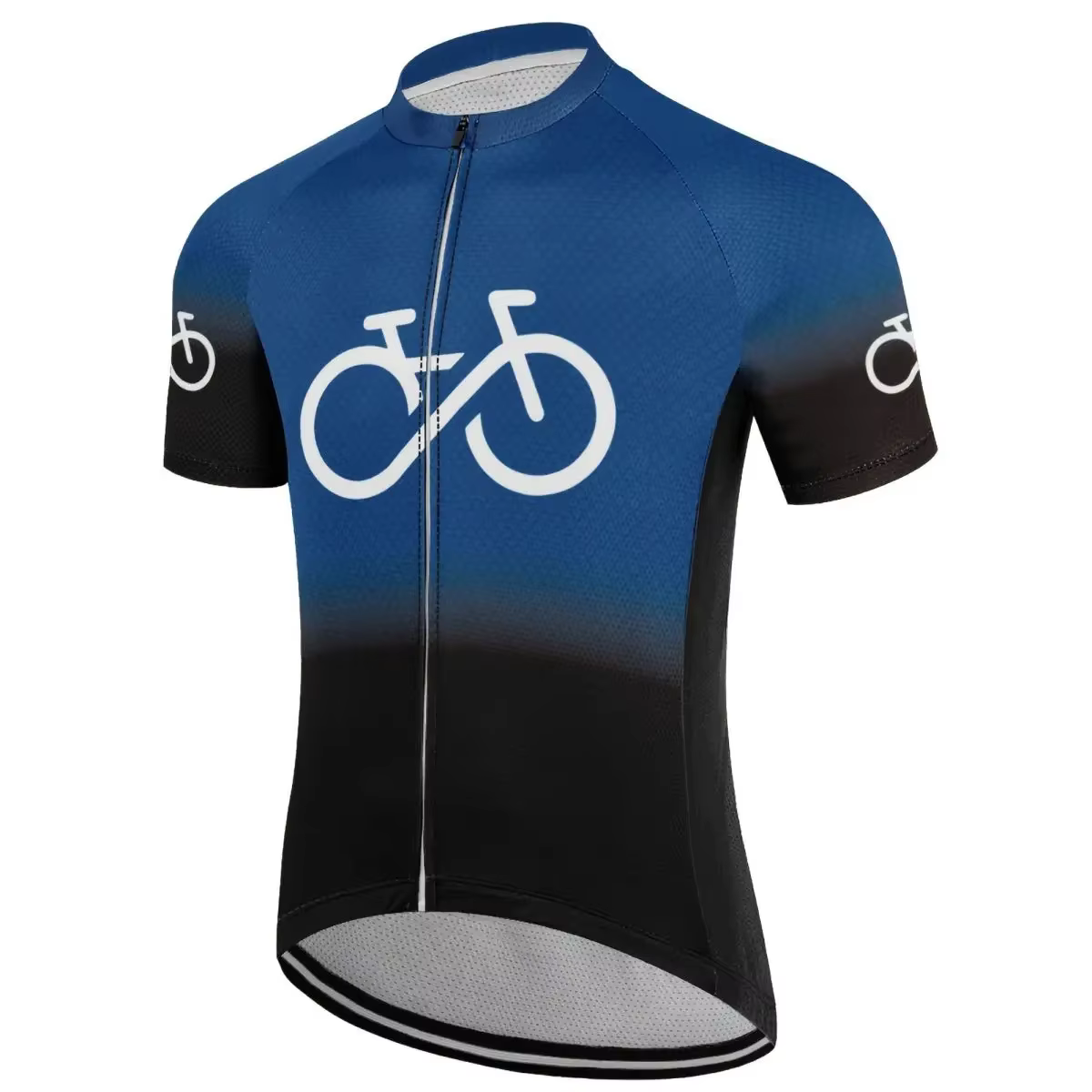 Maillot de cyclisme à manches courtes pour homme, haut respirant à séchage rapide, chemise de vélo V