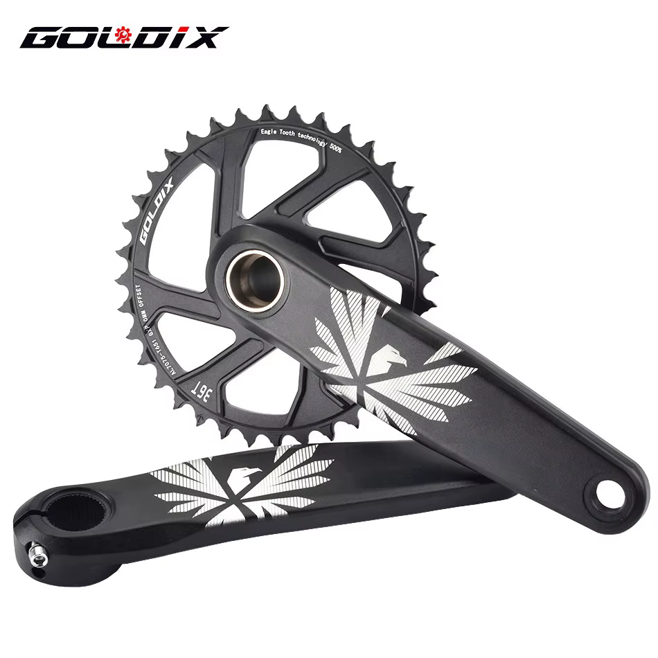 GOLDIX – pédalier de vélo vtt, plateau de vélo 170mm 175mm noir 0 degrés 30T 32T 34T 36T 38T en alli