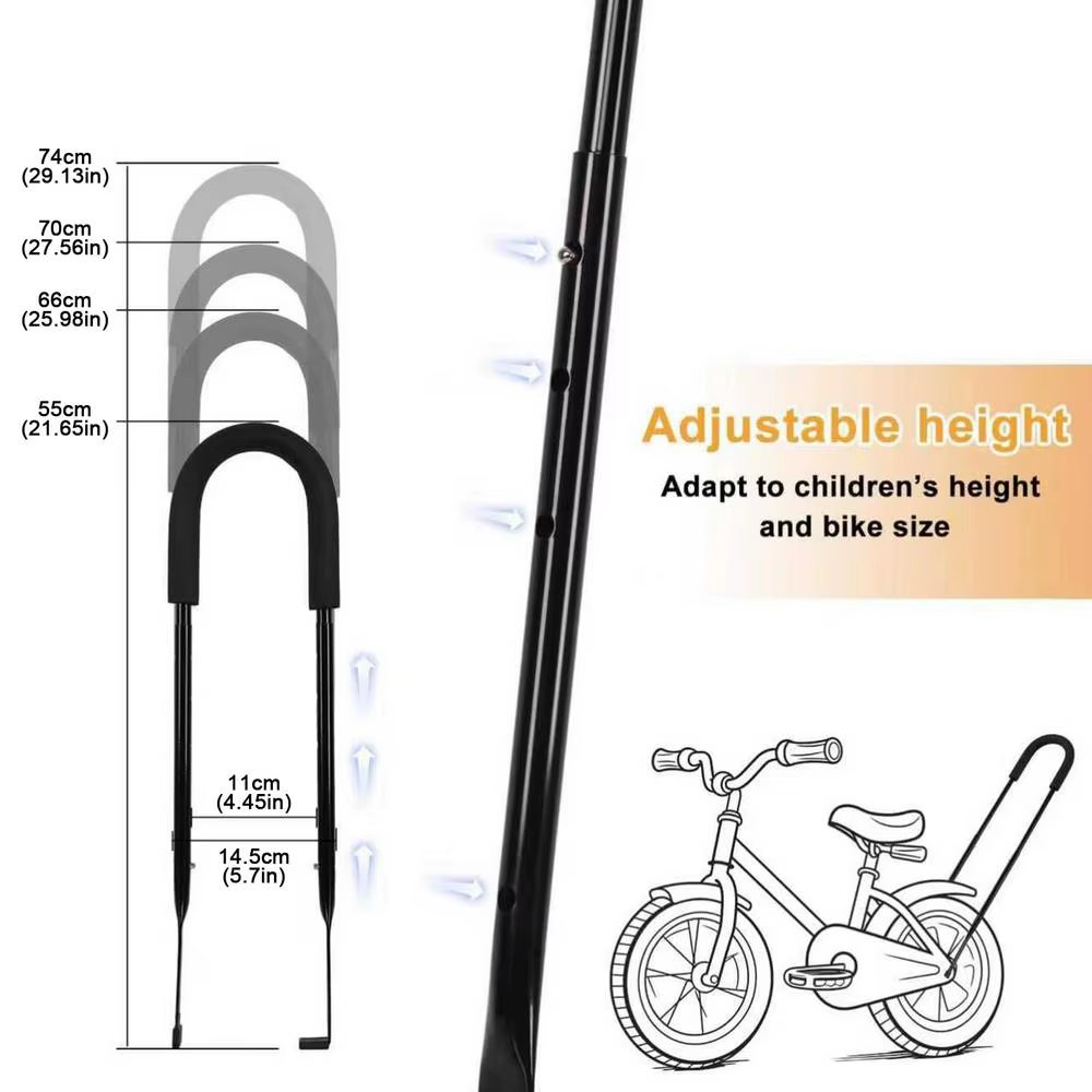 Poignée d'entraînement de sécurité pour vélo d'enfant, accessoire d'apprentissage de l'équilibre pou