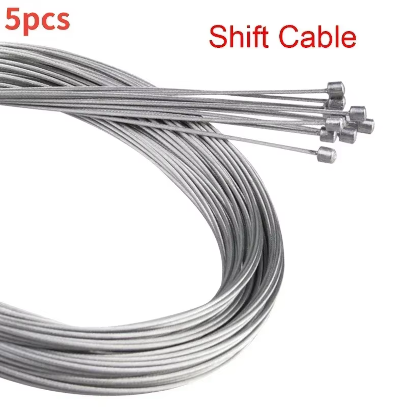 Câble de frein de vélo de 2M, 5-50 pièces, câble de changement de vitesse, ensemble en acier inoxyda