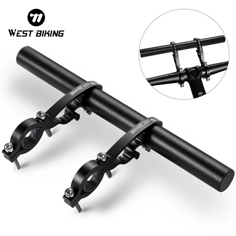 WEST BIKING – extension de guidon de vélo de route en carbone, poignée intégrée, barre d'extension e