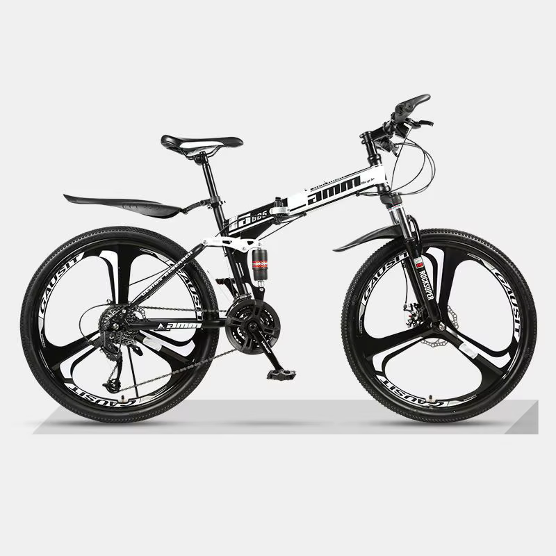 21 24 vitesses cadre en acier au carbone 27.5 pouces 26 pouces 20 pouces Wolf's Fang vélo pliant VTT