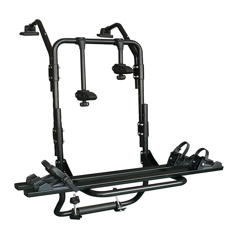 Porte-vélos arrière en aluminium pour voiture, fixation sur boule de remorquage, pour 2 vélos, direc