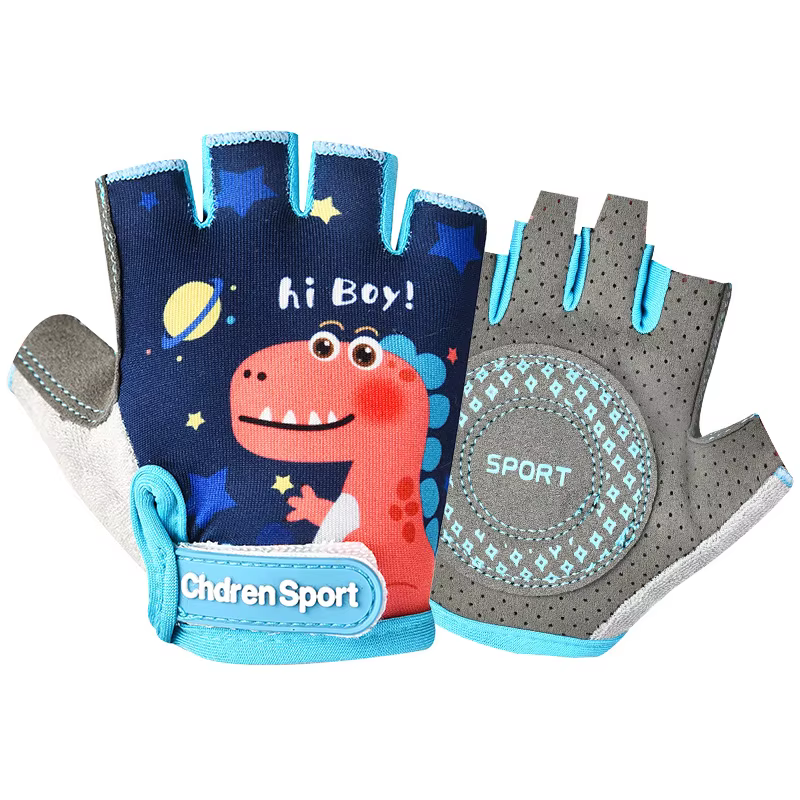 Gants de cyclisme pour enfants, demi-doigt, pour Skate, vélo de montagne, gants de sport pour garçon