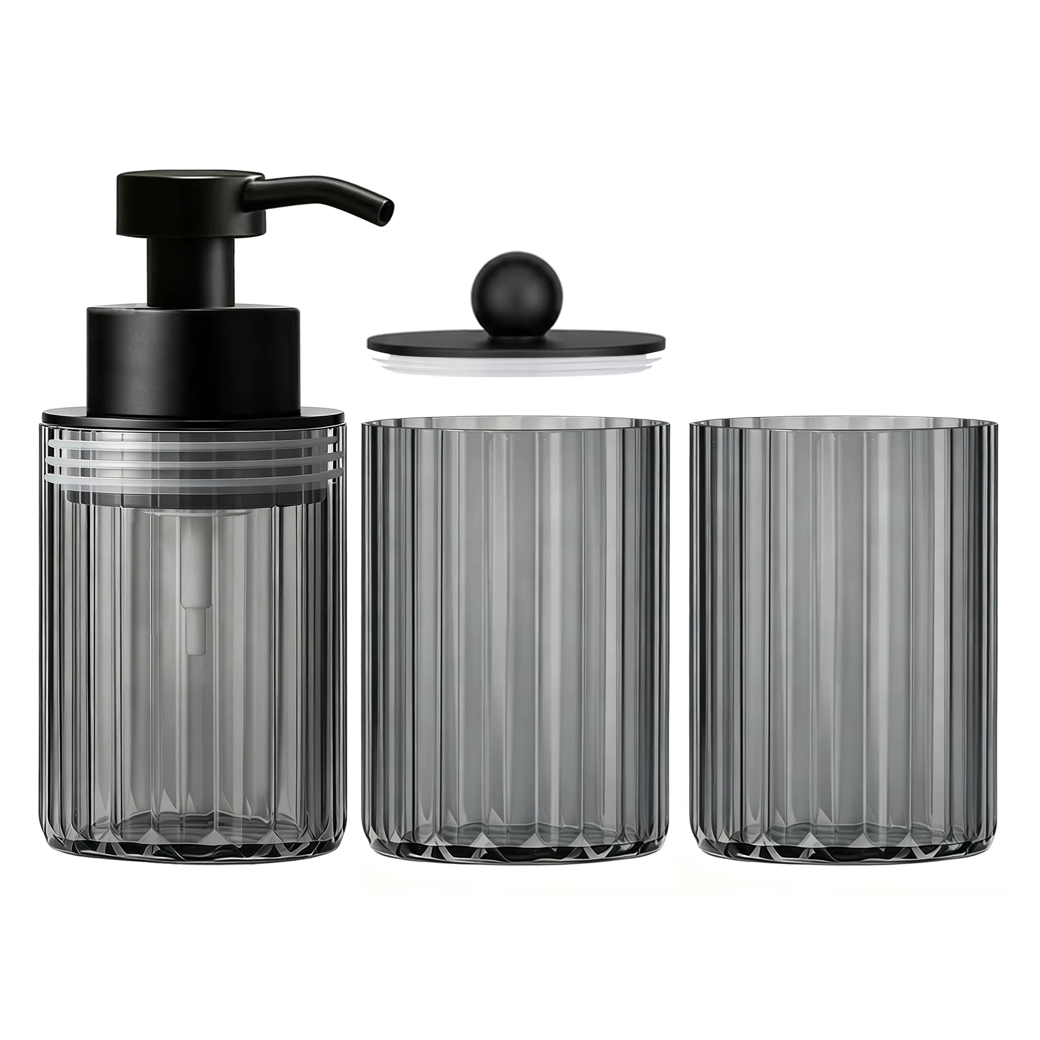Ensemble d'accessoires de salle de bain 3 pièces, distributeur de savon liquide et de lotion pour co