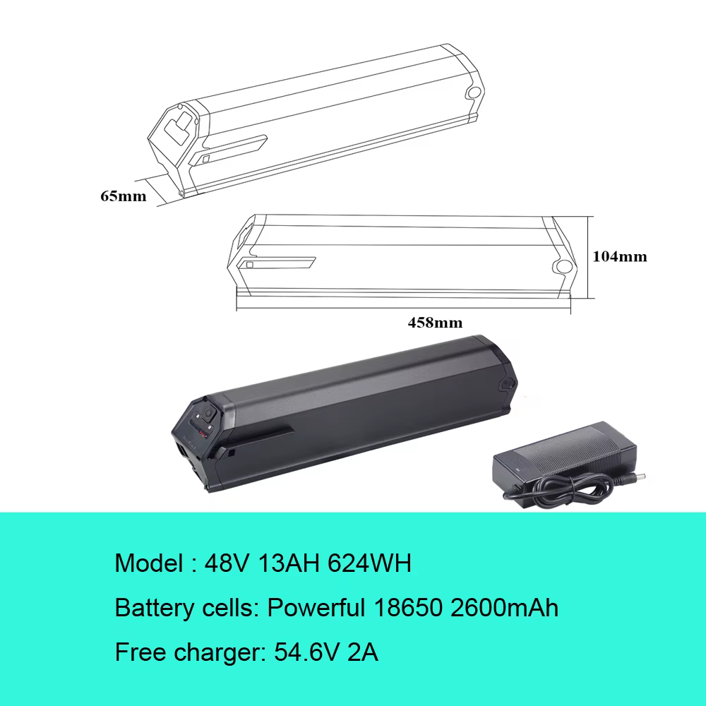 Batterie e-bike NCM 48V 13ah 16ah pour vélo électrique Milano Venise Moscou Aspen Plus Miami