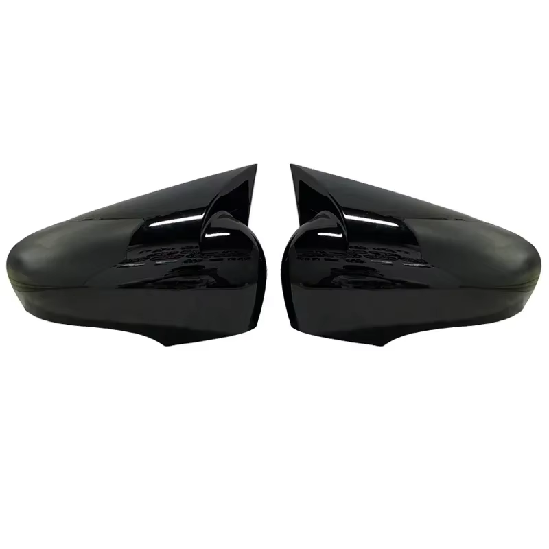 Pour Renault Megane 4 2016 2017 2018 2019 2020, accessoire de coque de rétroviseur, étui noir brilla