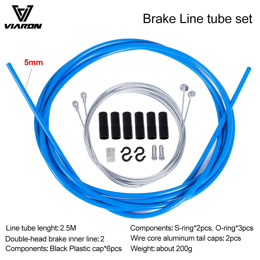 BOLANY 2.5m câbles de frein de vélo tuyau 5mm vtt vélo de route câble de frein fil accessoires de vé