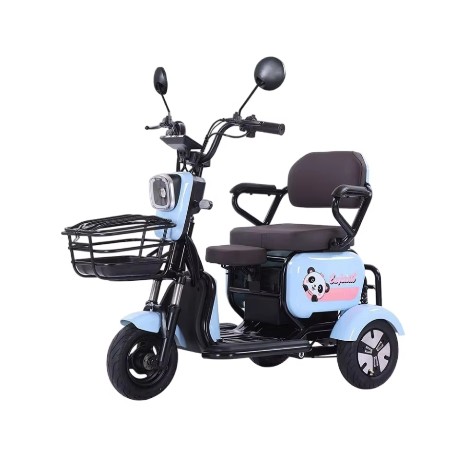 Tricycle électrique pliable pour femmes, 700W, 48V, avec siège de bébé, batterie au lithium tout Ter