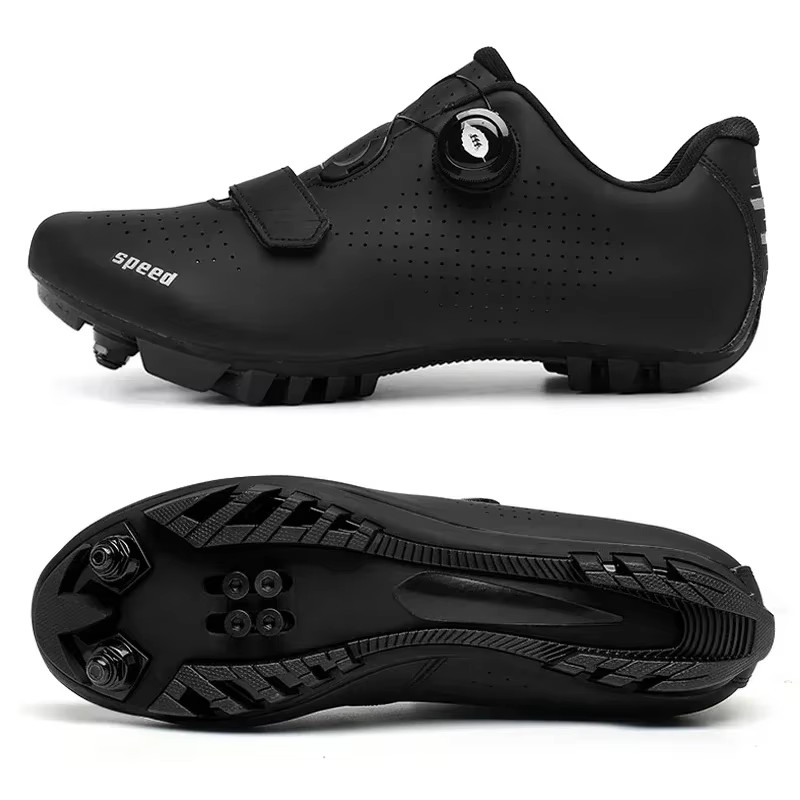 Chaussures de VTT unisexes, chaussures de cyclisme MTB pour hommes, chaussures de vélo avec crampons