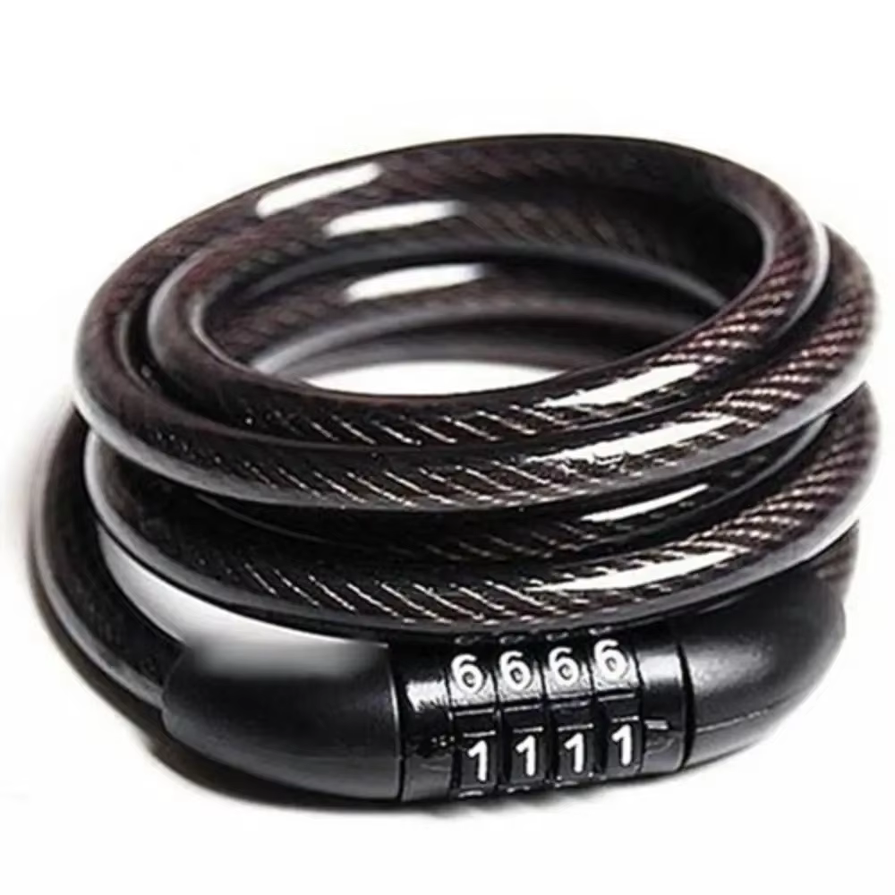  Serrure à chaîne de sécurité robuste – Cadenas à code à 4 chiffres pour motos et vélos de montagne