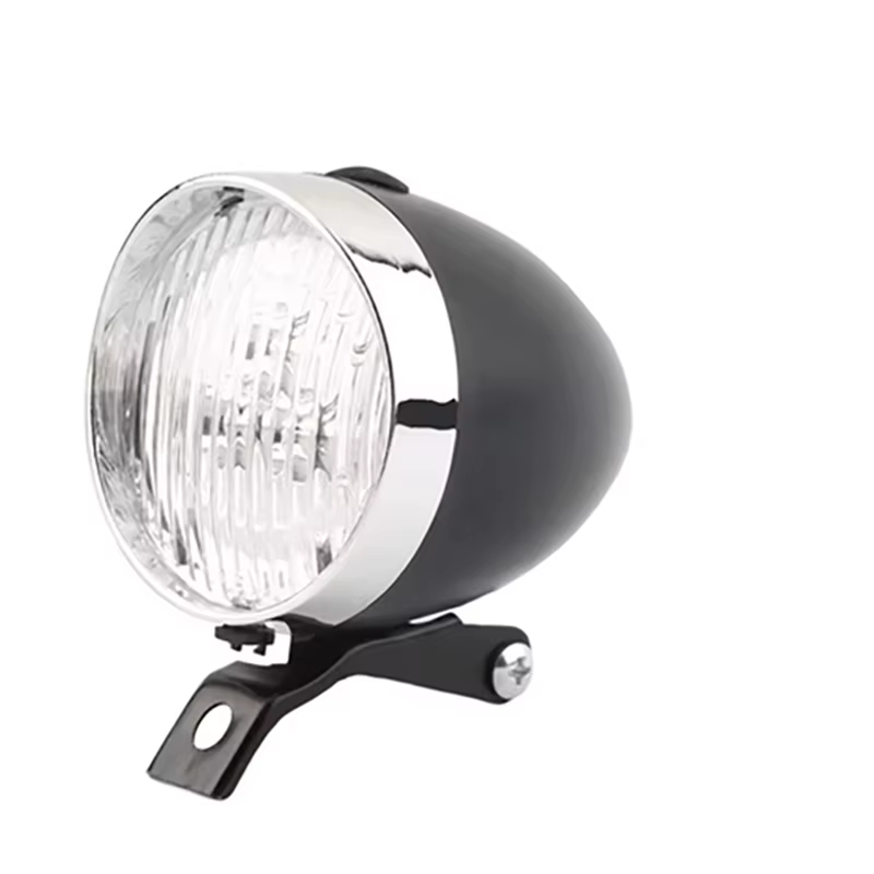 3 LED rétro vélo avant lumière rétro Vintage phare avec support vtt vélo de route Vintage phare pour