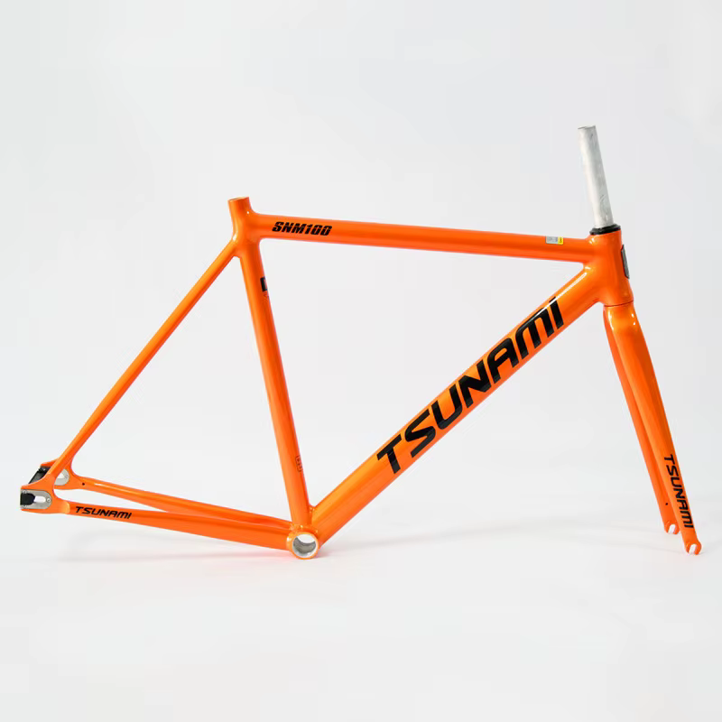 TSUNAMI SNM100 cadre 700C cadre à engrenages fixes en aluminium et piste de fourche Fixie vélo 49CM 