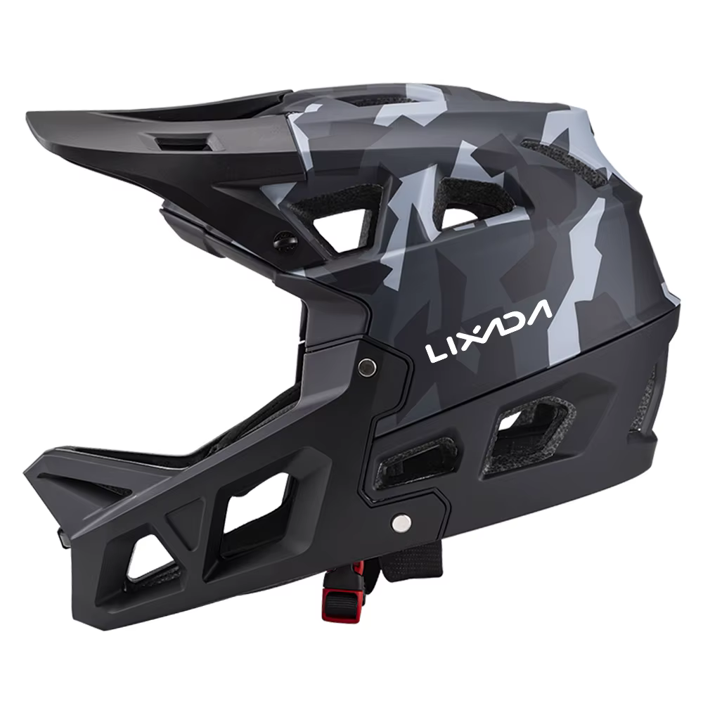 Casque de VTT intégral pour adultes, casque de course de descente, vtt, équipé d'un Support de mento