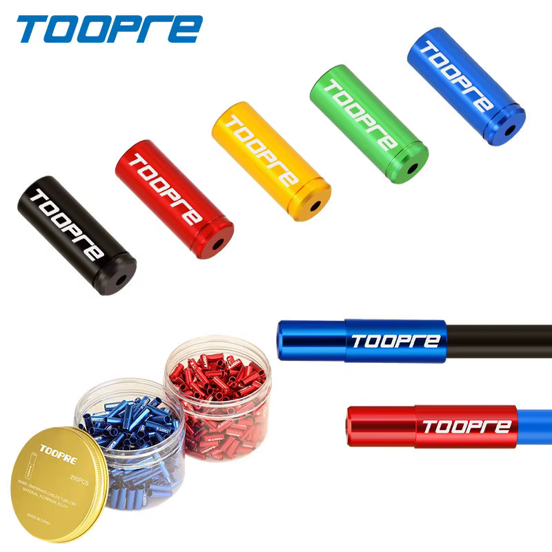 TOOPRE 10 pièces/lot bouchon de câble de vélo en alliage d'aluminium 4mm 5mm vtt vélo de route chang